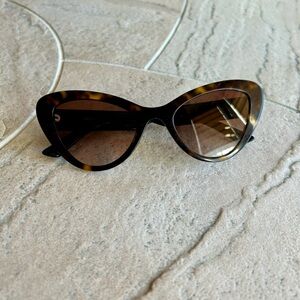 Prada Milano Cat Eye Women's Sunglasses - Brown Lenses